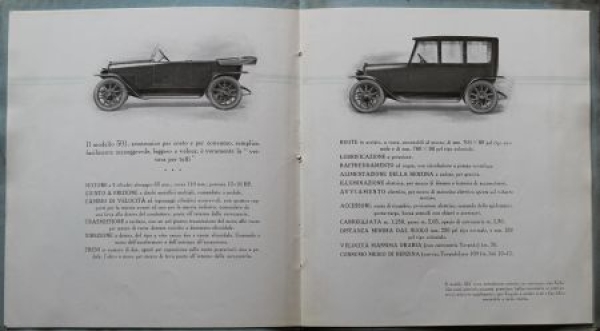 Fiat Modelprogram 1920 Carbrochure (9322)